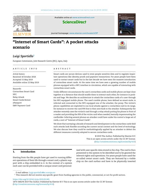 “Internet of Smart Cards”: A pocket attacks scenario